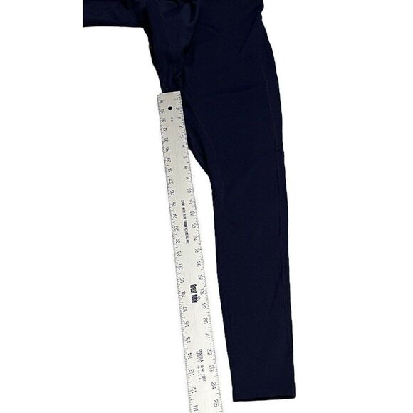 Poshdivah‎ Leggings Women’s M Navy Blue Maternity Yoga Lounge 25” Over The Belly - Picture 3 of 10